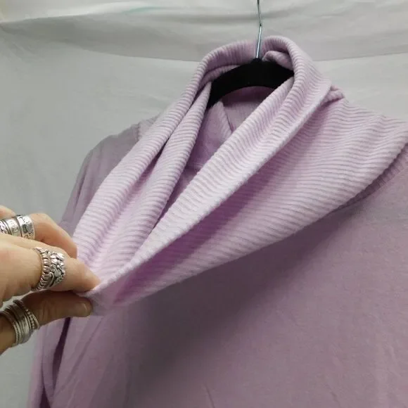 Rachel Zoe M Light Purple Super Soft Cowl Neck Sweater EUC - Picture 3 of 5